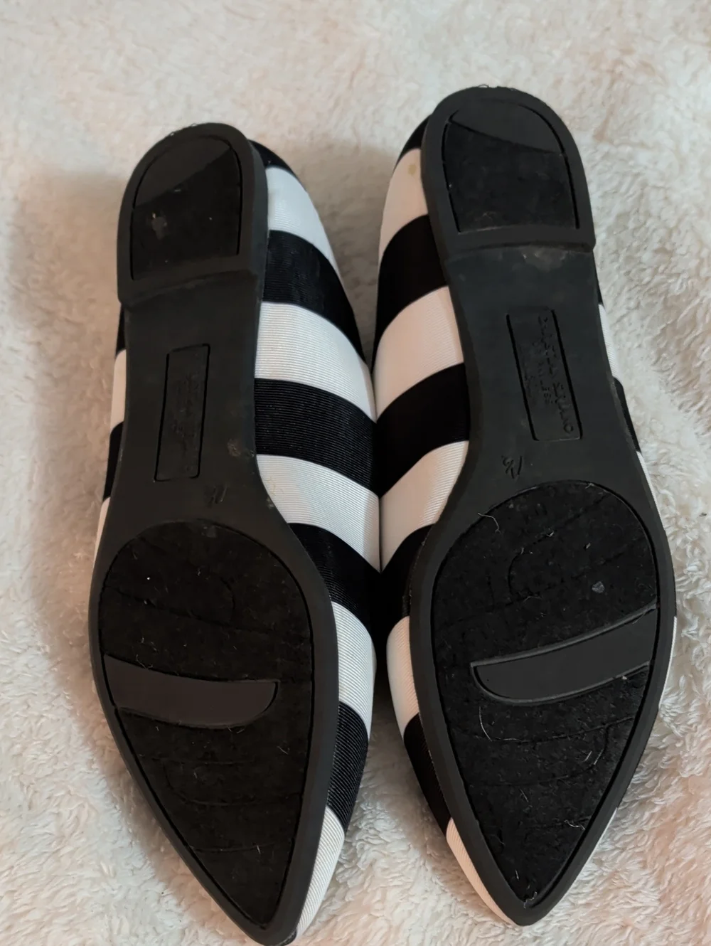 NIB Christian Siriano for Payless Gigi Striped Pointed Toe Flats - Size 7.5